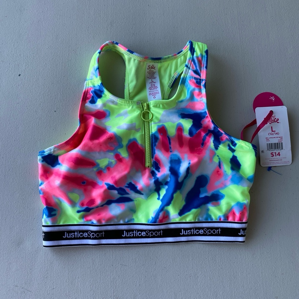 Justice Girls Bathing Suit Top Only